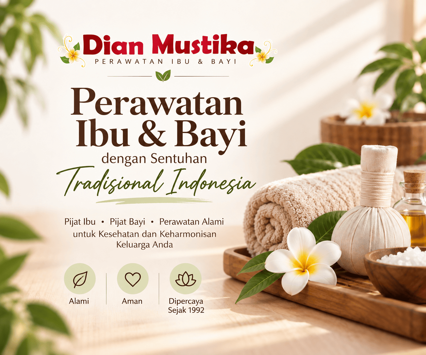 Suasana perawatan Dian Mustika